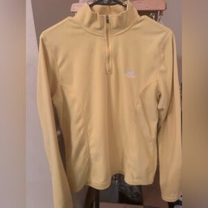The North Face TKA 100 Light Yellow Half-Zip Jacket